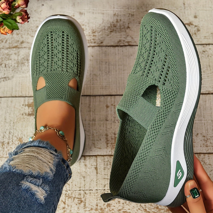 Kvinnors Slip-On Sneakers | Perforerad Ortopedisk