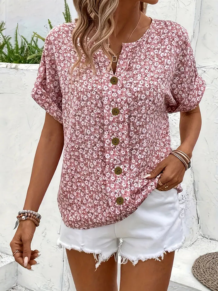 Kvinnors Blus | Blommönster