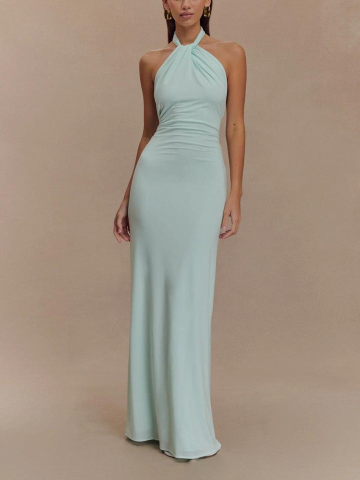 Kvinnors Klänning | Slinky Halterneck Maxi