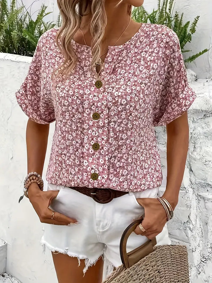 Kvinnors Blus | Blommönster