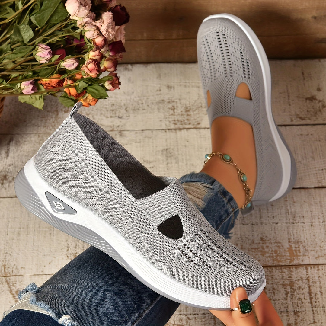 Kvinnors Slip-On Sneakers | Perforerad Ortopedisk