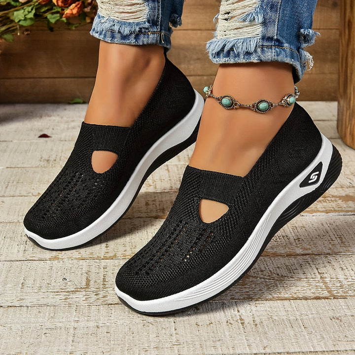 Kvinnors Slip-On Sneakers | Perforerad Ortopedisk