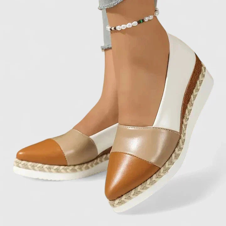 Sandaler För Kvinnor | Stängd Tå Slip-On Kilklack