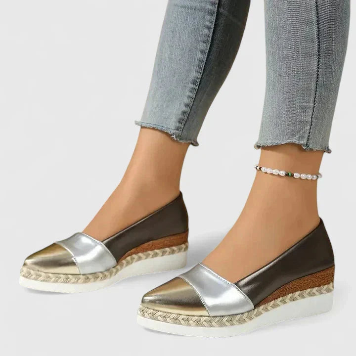 Sandaler För Kvinnor | Stängd Tå Slip-On Kilklack