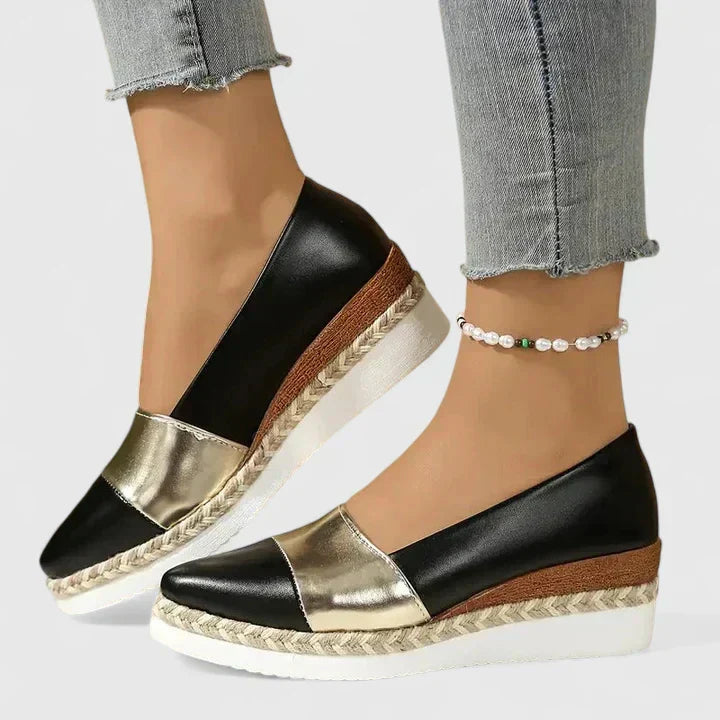 Sandaler För Kvinnor | Stängd Tå Slip-On Kilklack