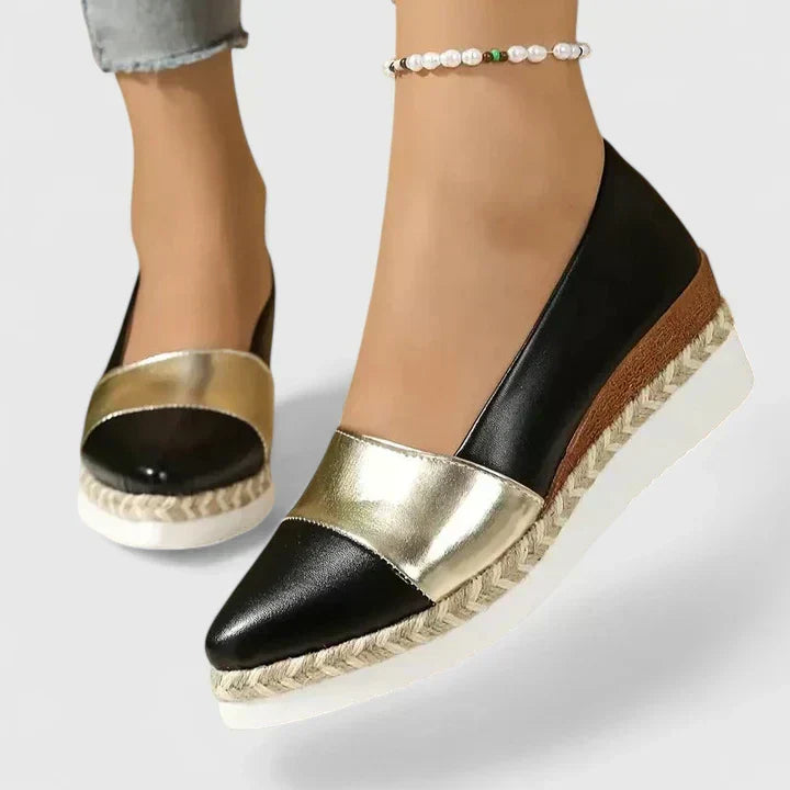 Sandaler För Kvinnor | Stängd Tå Slip-On Kilklack