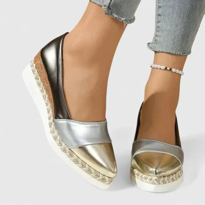 Sandaler För Kvinnor | Stängd Tå Slip-On Kilklack