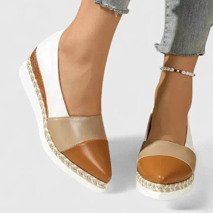 Sandaler För Kvinnor | Stängd Tå Slip-On Kilklack