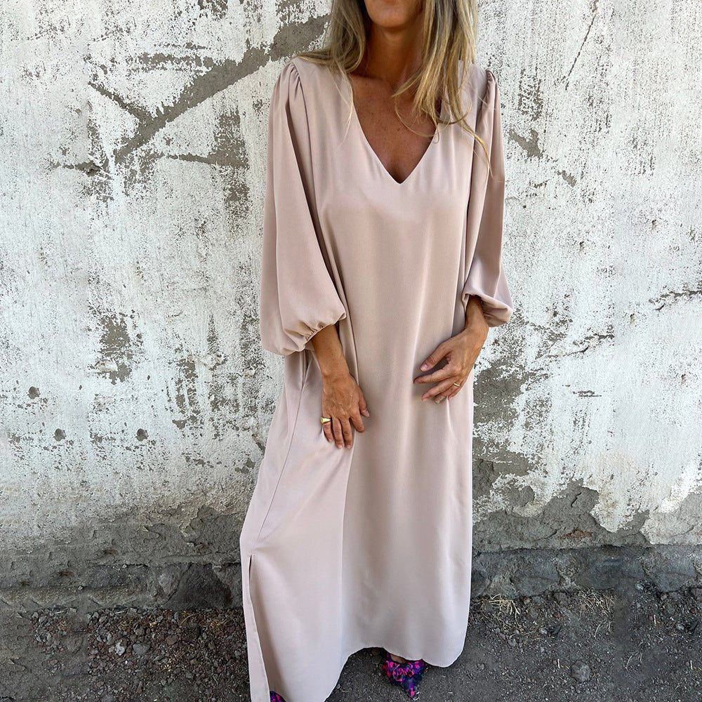 Kvinnors Boho Klänning | Sidoklyfta