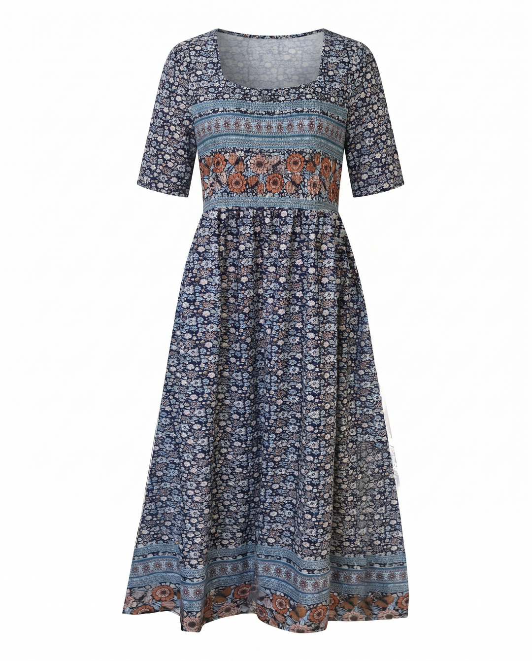 Kvinnors Klänning | Boho Tryck Midi